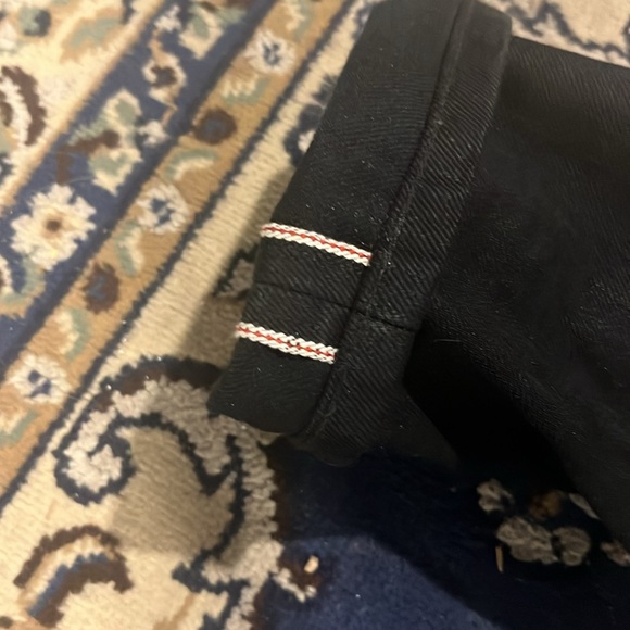 Left Field NYC Black Maria Atlas Vidalia Mills 14 oz Indigo Raw Denim - Picture 2 of 9